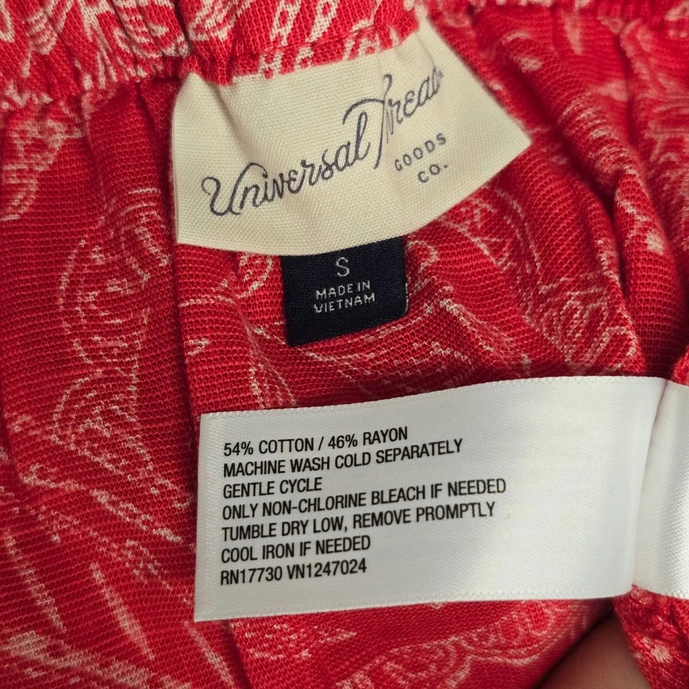 Universal Thread Skirt Women S Red Paisley Faux Wrap Ruffle Maxi Cottage Coastal